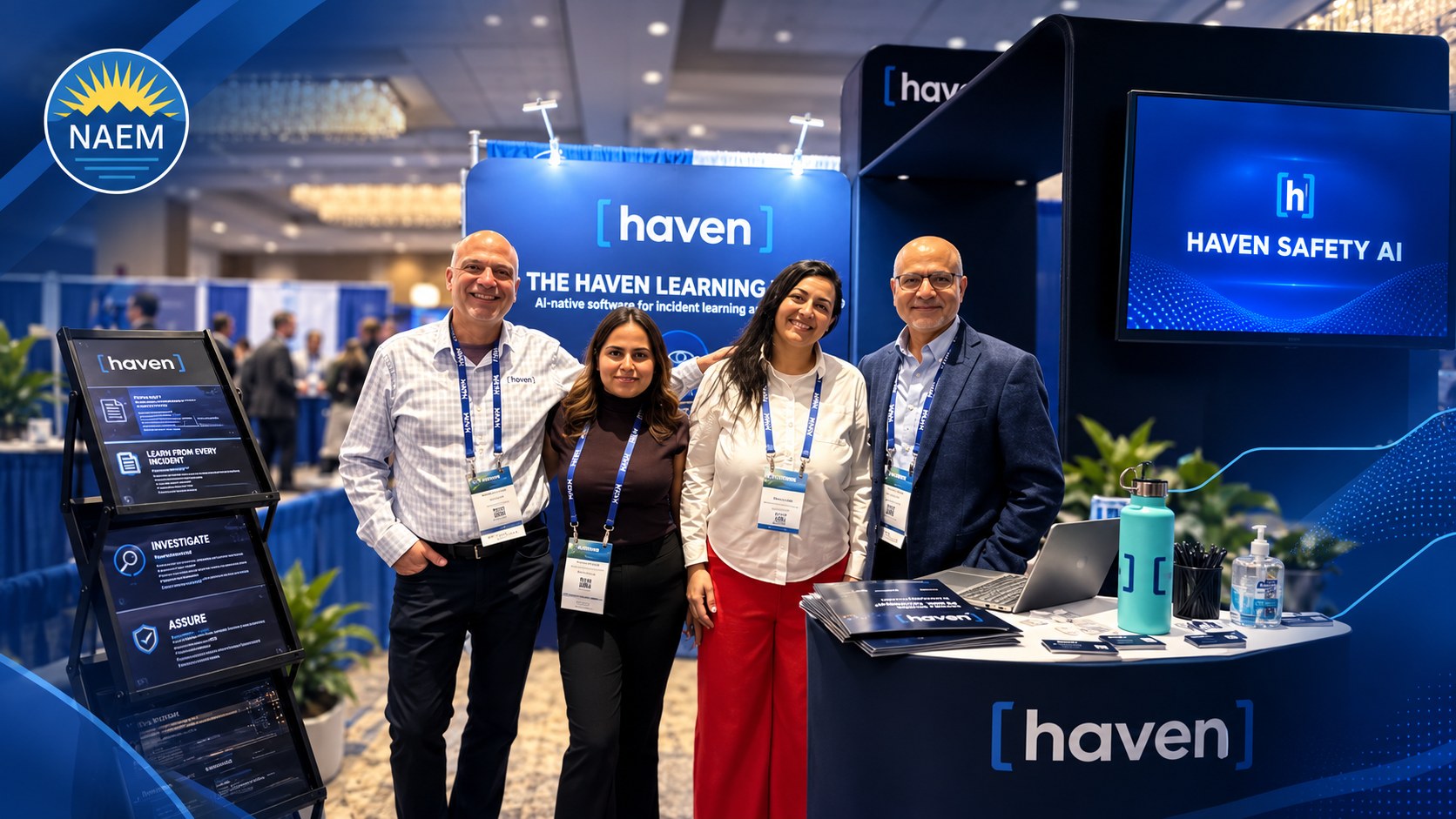The Haven team at the Haven booth at NAEM FORUM26 in Minneapolis
